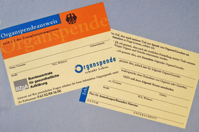 O wie … Organspende